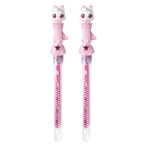 위시캣 아이냥 큰방울 버블스틱 160ml 2P, 혼합색상, 2개