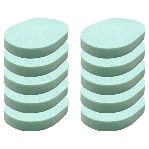 라벤토리 클렌징 해면 스펀지 15mm, 라임, 10개