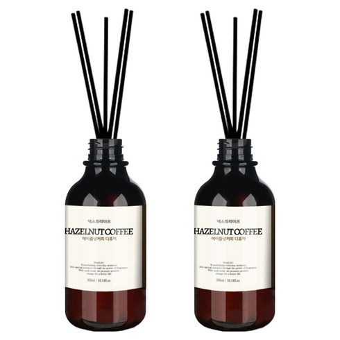 넥스트라이프 프리미엄 실내 디퓨저, 헤이즐넛커피, 300ml, 2개