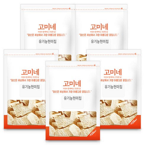 고미네 유기농 현미칩, 50g, 5개