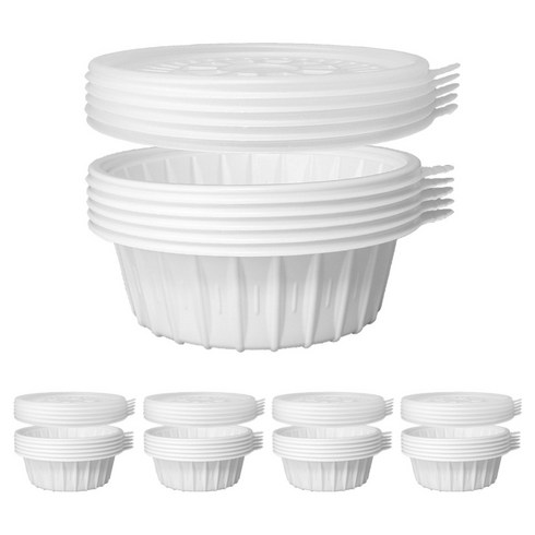 블룸엣홈 냉면 칼국수 용기 화이트 소 195 x 195 x 65 mm + 뚜껑, 25개