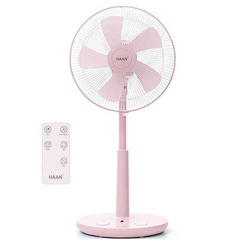 한경희생활과학 초미세풍 발터치 리모컨 컬러 선풍기 HAAN-HDC230, HAAN-HDC230(라이트핑크)