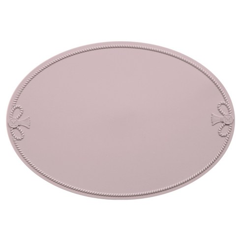 멜로우스페이스 오마주 비비안 실리콘 테이블매트, 1개, 1인(450 x 315 mm), 라이트핑크