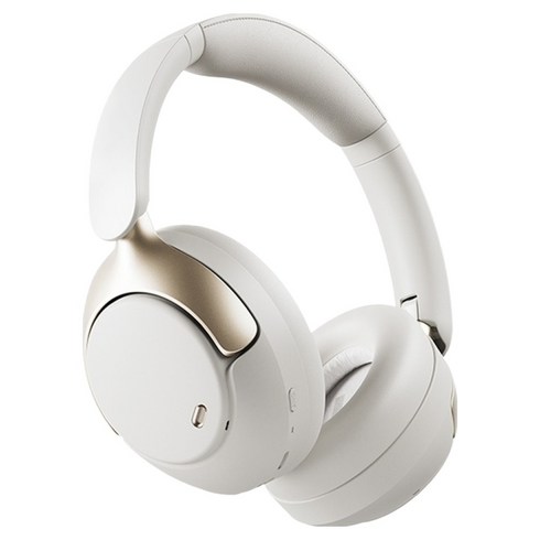 QCY 노이즈캔슬링 블루투스헤드셋 QCY H3 PRO ANC HEADSET 아이보리 54시간 멀티단자