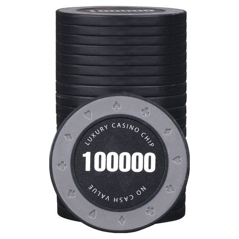 AAHM 16G 엣지 포커칩 100000, 블랙, 25개