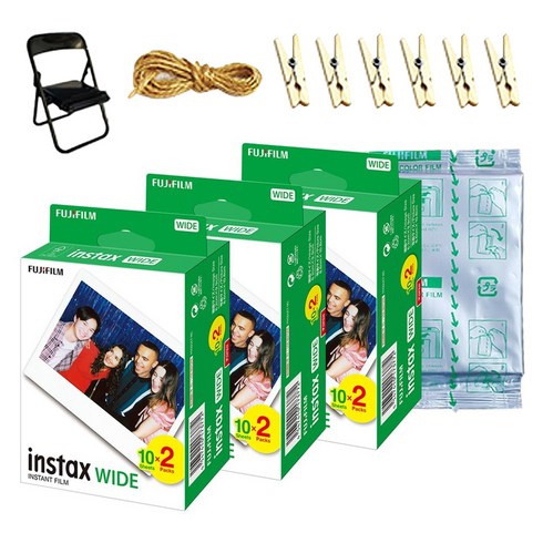 인스탁스 와이드필름 70p + 포토체어 랜덤발송 + 포토라인 세트, wide film, 1세트