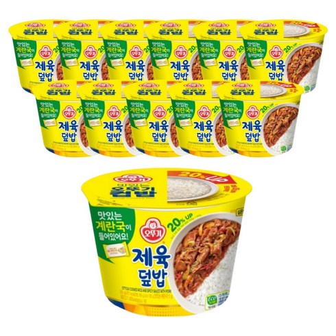 오뚜기 제육덮밥, 315g, 12개