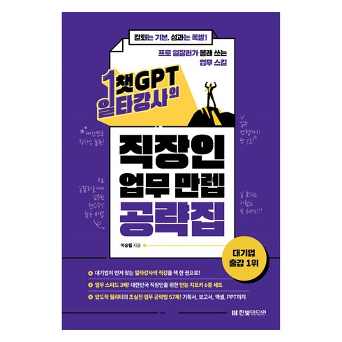 챗GPT 일타강사의 직장인 업무 만렙 공략집, 한빛미디어, 이승필