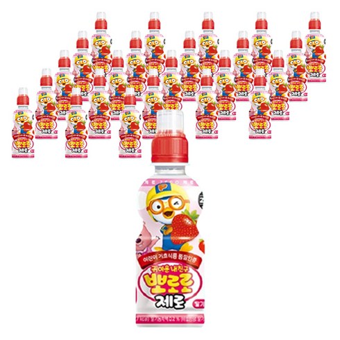 팔도 뽀로로 제로 딸기맛, 235ml, 24개