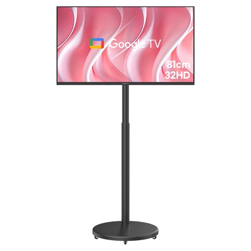 와이드뷰 블랙에디션 HD 유압식 V3 이동식 스마트TV + 높이조절 삼탠바이미 세트, 81cm(32인치), EKW32HA11(TV), EKWBYME78B(스탠드), 이동형 스탠드, 고객직접설치