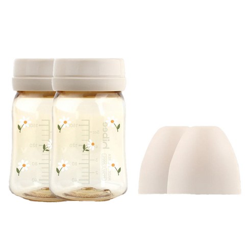 하이비 유아용 PPSU 노꼭지 에엣벤트 젖병 트윈팩, 데이지 + 샌드, 170ml, 2개