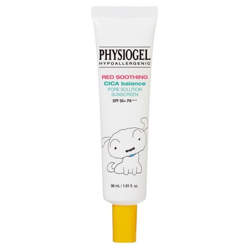 피지오겔 레드수딩 AI 시카밸런스 포어 솔루션 썬스크린 흰둥이 SPF50+ PA++++, 1개, 30ml