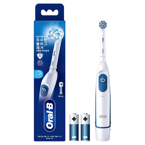 오랄비 DB5 배터리 전동칫솔, 3750, 화이트, 1개
