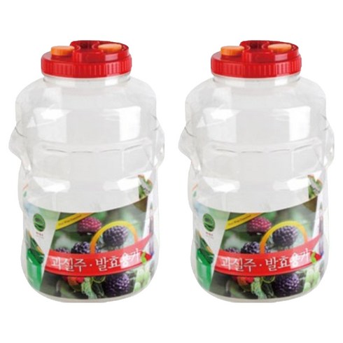 투명 매실병 DA 22원형, 22L, 2개