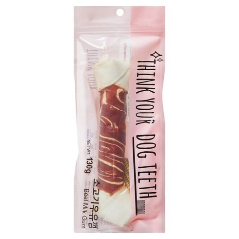 띵크유어도그티 강아지 딩고껌 특대형 1P, 소고기, 130g, 1개