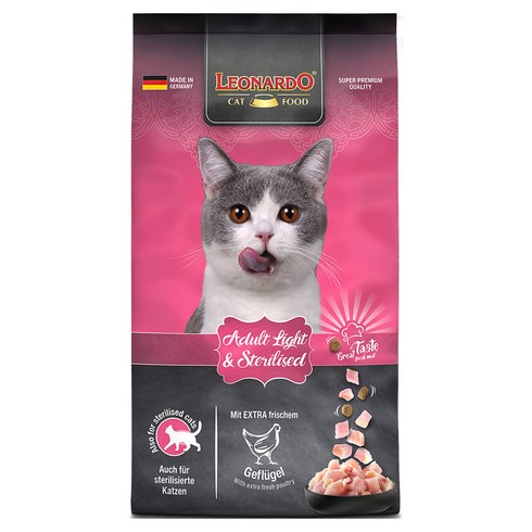 레오나르도 어덜트 고양이 건식사료, 다이어트(체중감소), 1.8kg, 1개