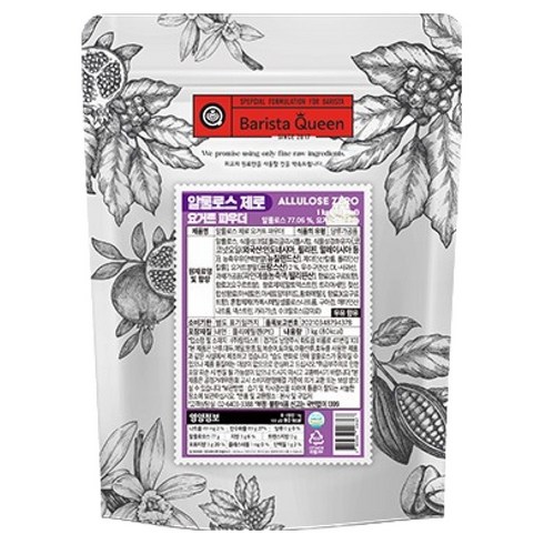 바리스타퀸 알룰로스 제로 요거트 파우더, 1kg, 1개입, 1개