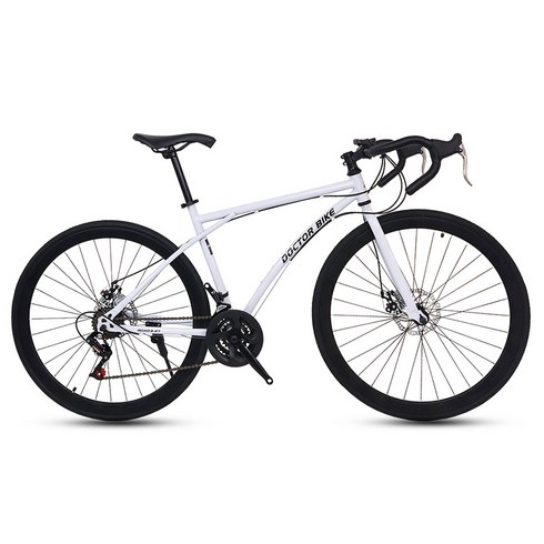 닥터바이크 ROAD S-27 하이브리드 스틸 디스크 브레이크 11kg 신장 155cm~175cm, 화이트, 68.5cm(27인치)