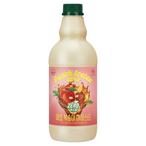 복음자리 제로 복숭아 아이스티, 1.47L, 1개