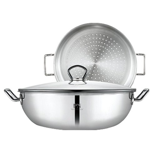 샤르텐 클래식 파티웍 + 찜기 세트, 32cm, 1세트