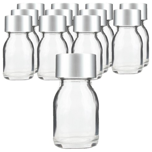 공병상회 OS 더치 30 투명 유리병 + 실버캡 세트, 30ml, 12개