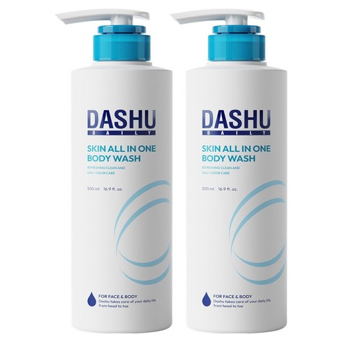 다슈 데일리 스킨 올인원 바디워시, 500ml, 2개