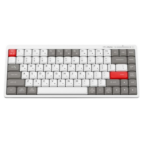 한성컴퓨터 OfficeMaster 3모드 저소음 펜타그래프 유무선 키보드, 레트로 포인트, GK694 Retro Point, 제조사축