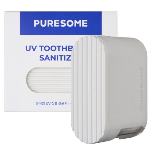 퓨어썸 UV 휴대용 칫솔 살균건조기, TBS-00, 퓨어 화이트