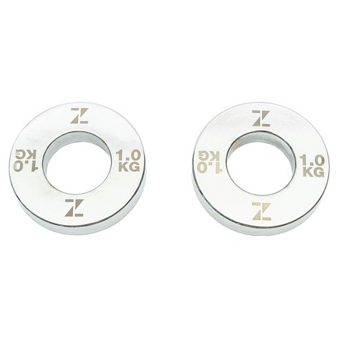 제로투히어로 초경량 저중량 원판, 1kg, 2개, 크롬