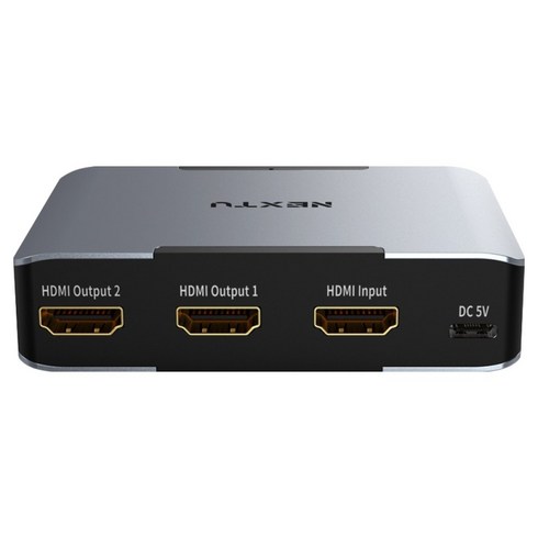 넥스트유 부이우 UHD 8K 60Hz 1대2 HDMI 2.1 EDID 2포트 아날로그 디지털 광 오디오 분배기 8332SP8K60, 1개, 넥스트유 부이우 8332SP8K60