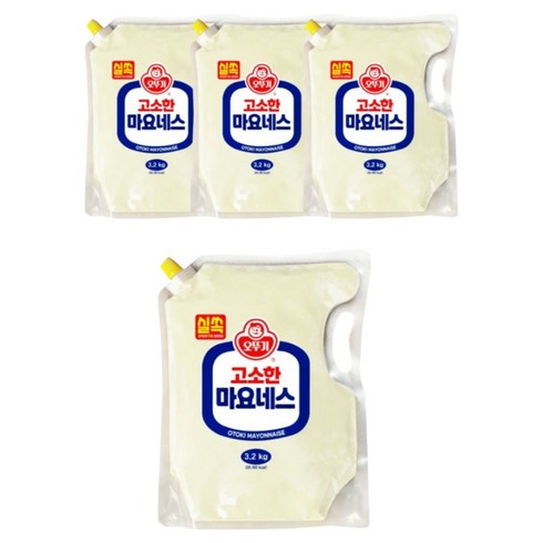 오뚜기 실쏙 고소한 마요네스 스파우트팩, 3.2kg, 4개