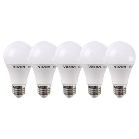 비츠온 LED 벌브 10W, 주광색, 5개