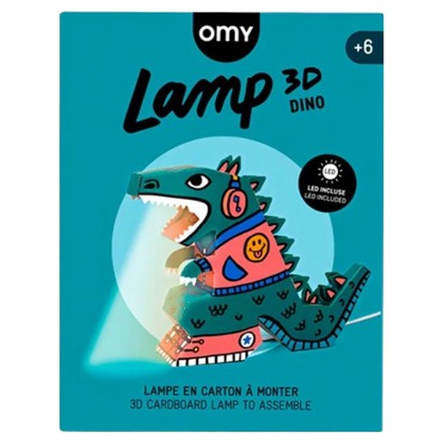 오마이 3D 램프 다이노 LAMP01, 혼합색상, 1세트