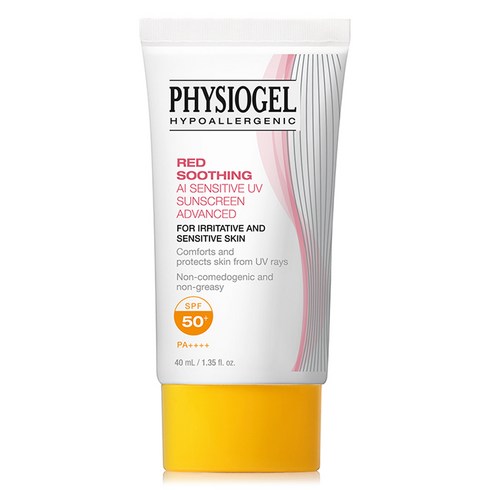 피지오겔 레드 수딩 에이아이 센서티브 유브이 선스크린 어드밴스드 SPF50+ PA++++, 40ml, 1개