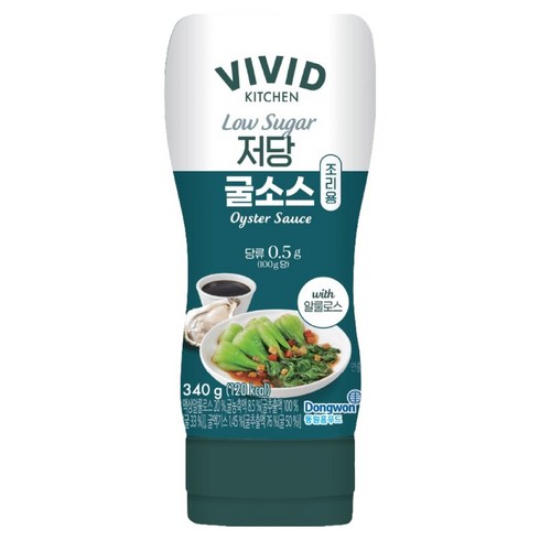 비비드키친 조리용 저당 굴소스, 340g, 1개