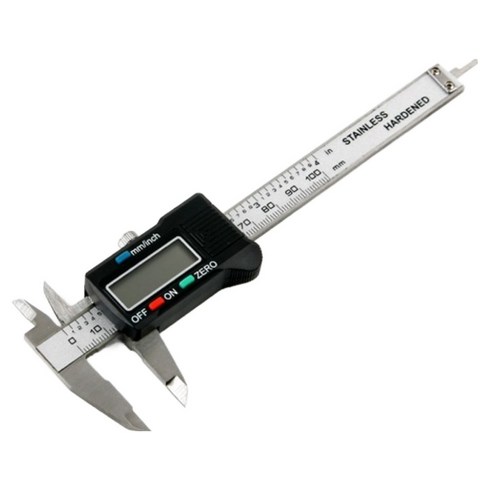 컴스 버니어 캘리퍼스 디지털 LCD 화면 미니형 0~100mm 측정 BU016, 1개