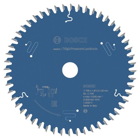 보쉬 Expert for 원형톱날 HPL 52 168 x 20 x 1.8 x 1.2 mm 2608901875, 1개