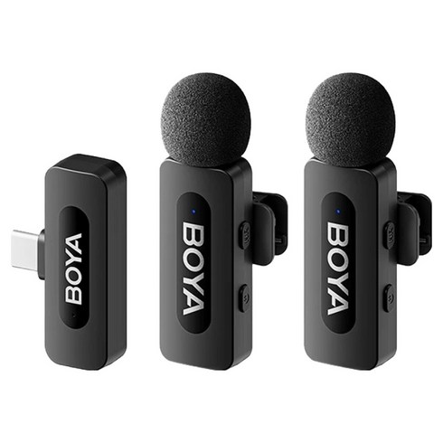 보야 BY V20 V2.0 무선마이크 C타입 수신기 + 송신기 2p 세트, 혼합색상