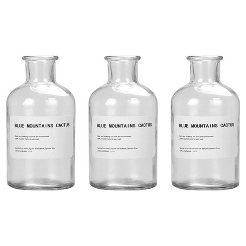 제로캔들 디퓨저 유리 용기, 투명, 250ml, 3개