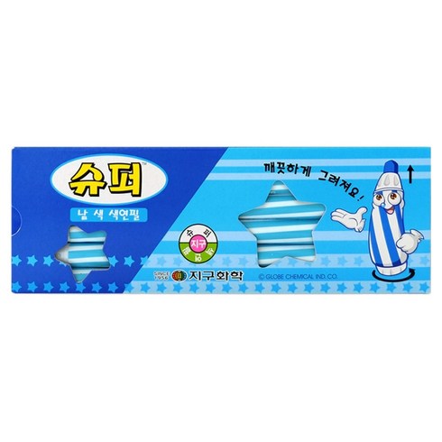 지구화학 슈퍼 색연필 낱색 하늘 12p, 1개, 1색