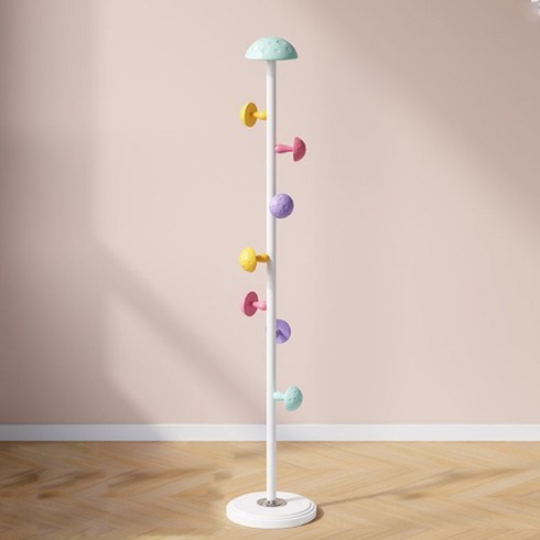 블루스카이스토어 귀여운 버섯 스탠드 옷걸이 30 x 30 x 167 cm, 화이트