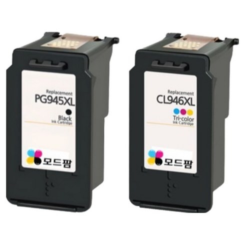 모드팜 캐논 PIXMA / MG3900 / MG2490 / MG3090 프린터 호환 잉크 CL-946XL + PG-945 XL 세트, 검정, 컬러, 1세트