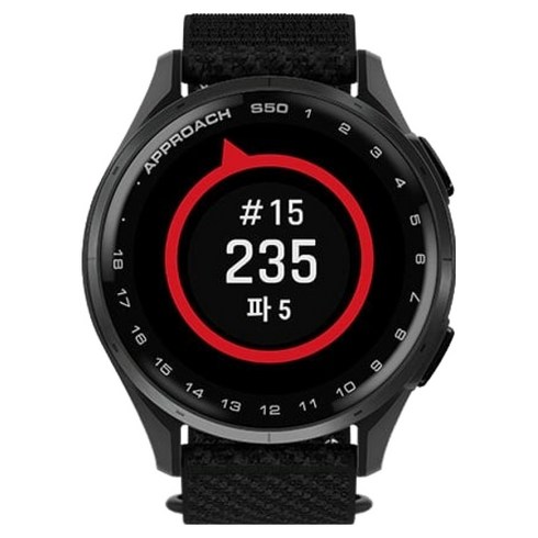 가민 어프로치 골프 GPS 스마트워치 S50, 블랙, 30.4mm, GPS + 블루투스