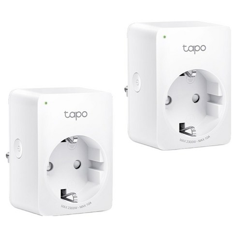 티피링크 타포 에너지 모니터링 미니 Wi-Fi 스마트 플러그, Tapo P100M, 2개