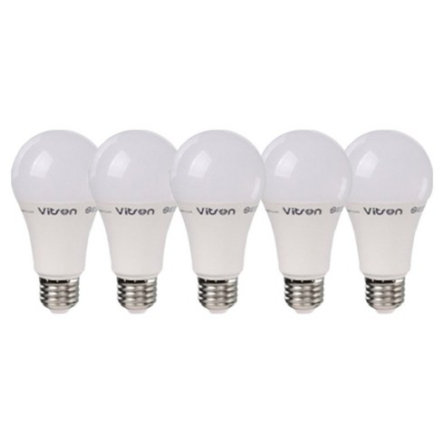 비츠온 LED 벌브 12W, 주광색, 5개