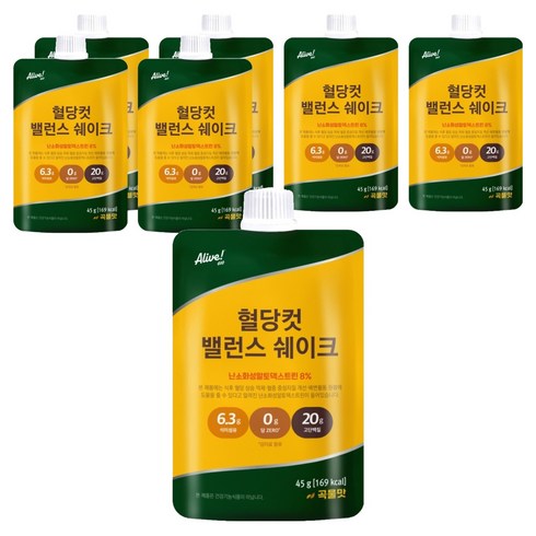 얼라이브 지오 혈당컷 밸런스 쉐이크, 45g, 7개