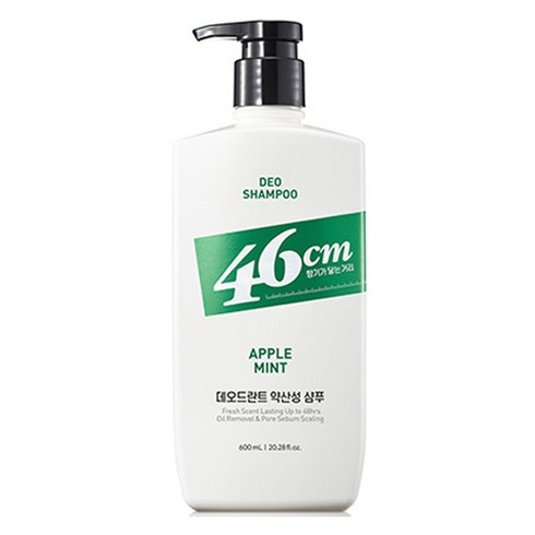 LG생활건강 46cm 두취솔루션 약산성 데오드란트 샴푸 애플민트 향, 600ml, 1개