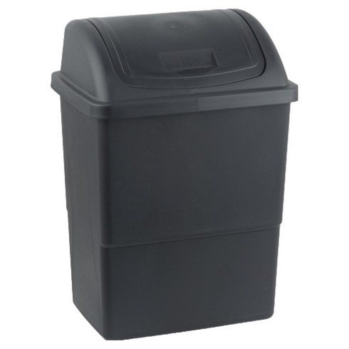 바이굿즈 와이드 종량제 대용량 쓰레기통 75L, 검정