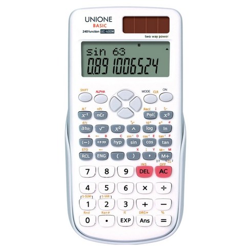 유니원 공학용계산기, UC-400M, 1개
