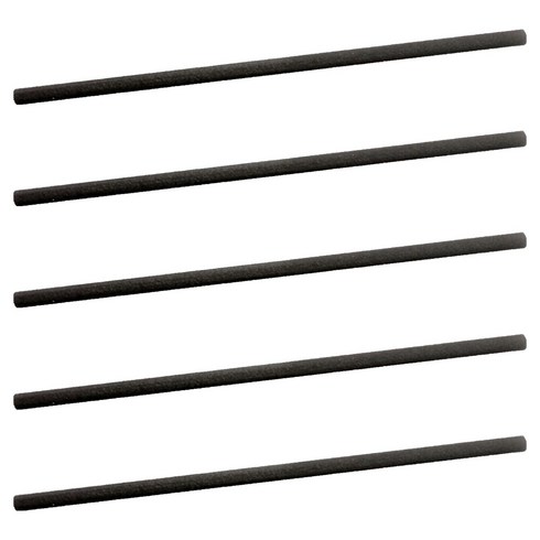 제로캔들 디퓨저 롱 섬유 스틱 8mm 30cm, 블랙, 1개, 5개입